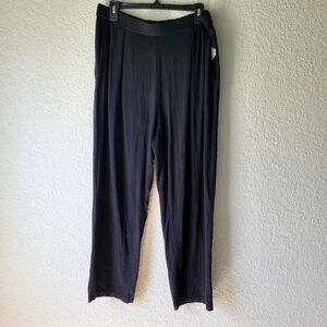 Eileen Fisher Black Tencel Blend Pull On Pant Size Medium Classic Comfort.